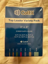 CARD STORAGE SUPPLIES CollX 3X4 25 Rigid Holders Various Sizes