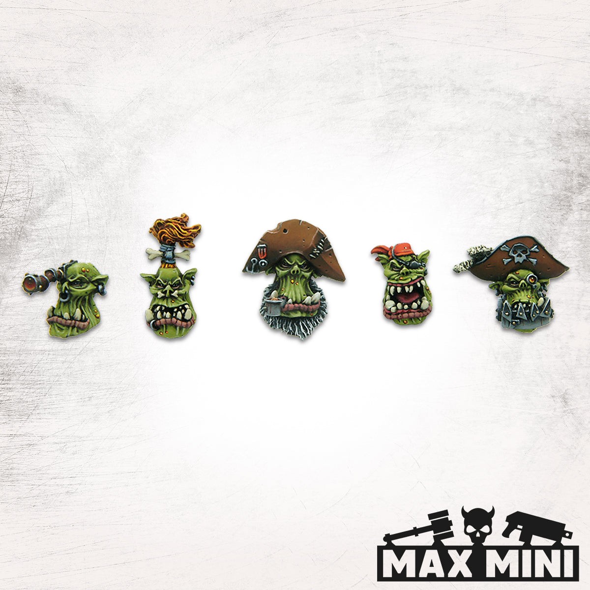 MaxMini BNIB Orc Heads (5)