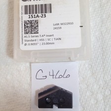 1 NEW 23MM ALLIED SPADE DRILL INSERT BIT 151A-23 AMEC 1.5 T-A. TIALN G466 