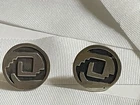 Taxco Vintage Pyramid Cufflinks RMS Sterling Silver Aztec Maya Mexico Statement