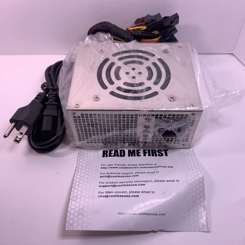 CoolMax CM-SERIES 300 Watt 80mm Micro ATX Power Supply CM-300 Series Never Used - Image 3 of 4