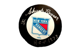 Chuck Rayner signed Puck no COA, 2010 New York Rangers / Vegum / Slovakia