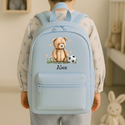 Personalised Teddy Football Backpack