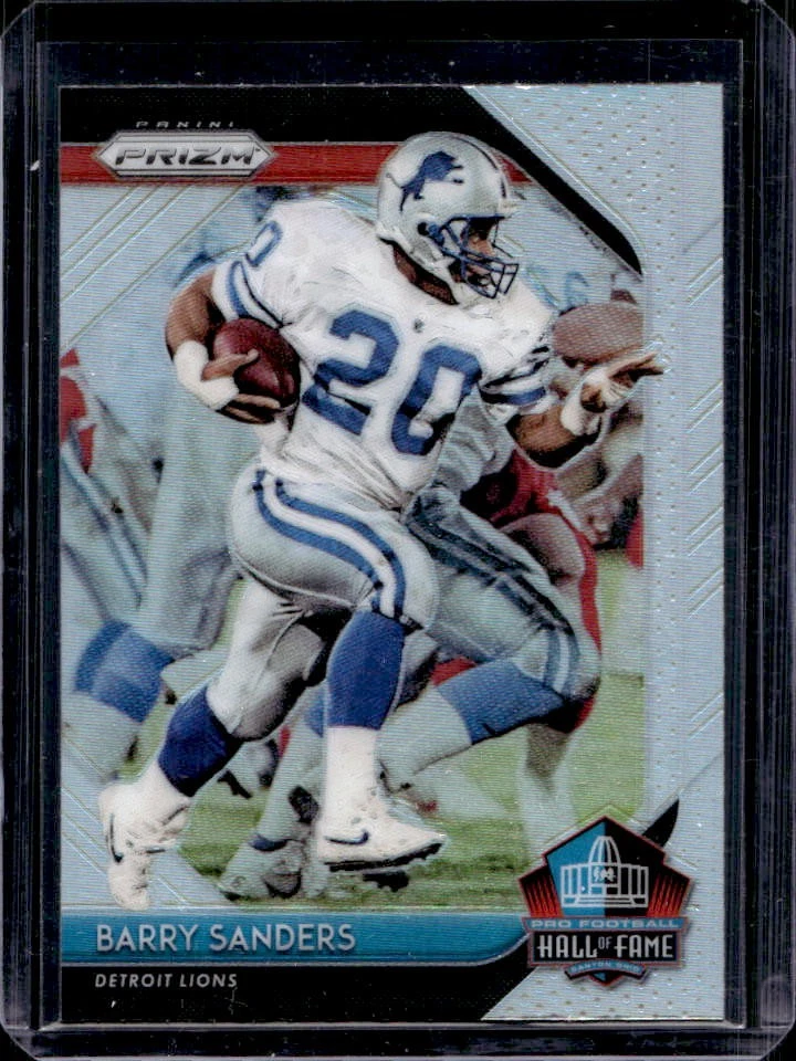 2018 Panini Prizm Barry Sanders Hall of Fame #HOF-20 Lions