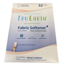32ct Tru Earth Eco-Strips Fresh Linen Fabric Softener Paraben/Phosphate-Free