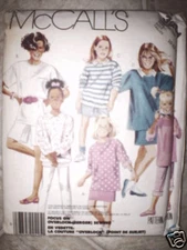 UNCUT Vintage McCalls SEWING Pattern Pants Skirt Girls 10 12