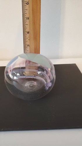 John Fitzpatrick 1988 Hand Blown Signed Studio Art Glass Paperweight - Picture 7 of 9