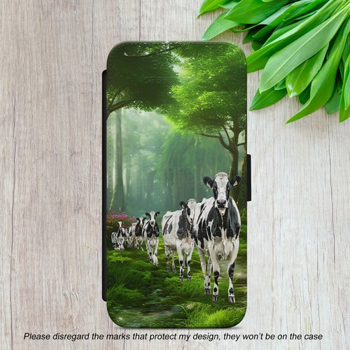 HIGHLAND COW FLORAL GIFT FLIP WALLET PHONE CASE COVER FOR IPHONE SAMSUNG GOOGLE - Picture 18 of 28