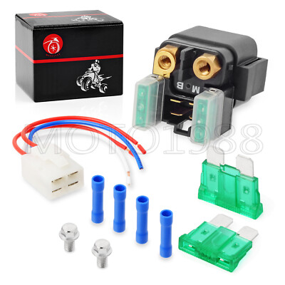 2006-10 For Yamaha Snow mobile RS90 RX10 RXW10 Starter Solenoid Relay M-B & Plug