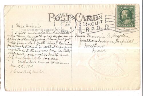 Türkei im Querlenker DANKGRÜSSE Mann am Wasser Postkarte DB 1910 - Bild 2 von 2