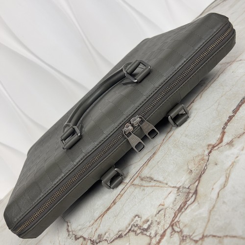 Louis Vuitton Damier Infini Leather Porte Briefcase Business Bag Laptop CA0145 * - Picture 11 of 13