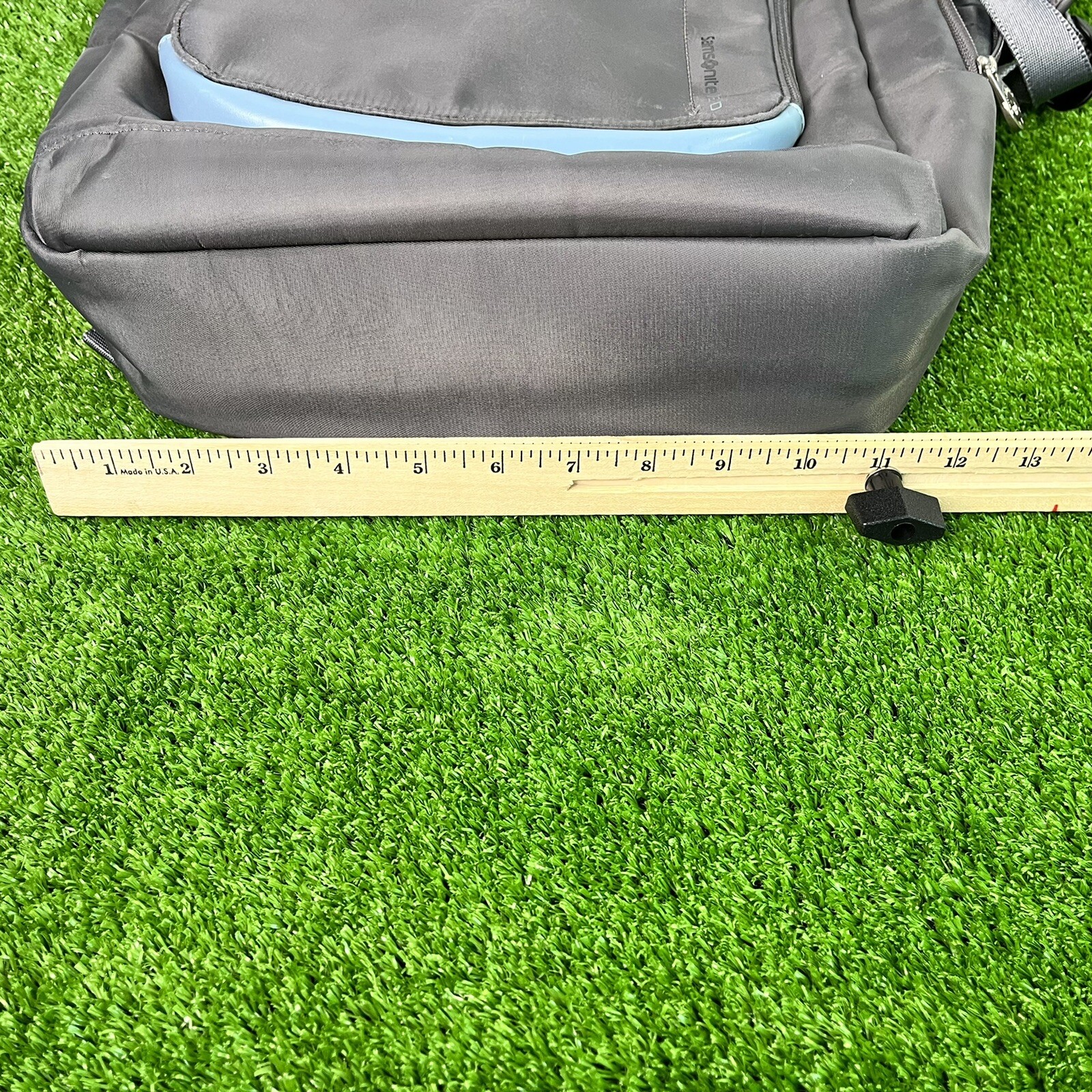 Samsonite Red Backpack Gray Blue Nylon Laptop Tablet Bag