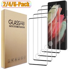For Samsung Galaxy S21/S21 Plus/S21 Ultra Clear Tempered Glass Screen Protector
