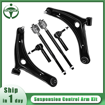 Front Control Arm Tie Rods for 2007-2017 Jeep Patriot Compass Dodge Caliber 6Pcs