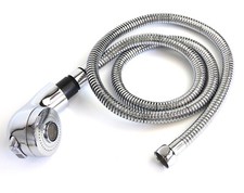 SHAMPOO BOWL FIXTURE CHROME SPRAYER HOSE AND HEAD
