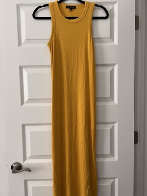 NEW Banana Republic Ribbed Jersey Dress Yellow XS NEW Banana Republic Ribbed Jersey Dress Yellow XS