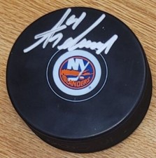 Autographed ANTHONY DEANGELO New York Islanders  Hockey Puck