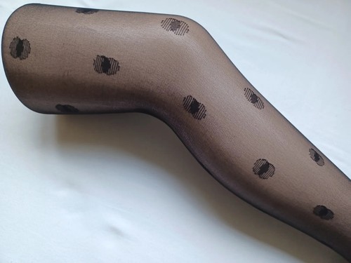 Pierre Cardin 1980s Vintage Black Sheer 15 Denier Eclipse Spot Pattern Tights OS - Picture 11 of 20