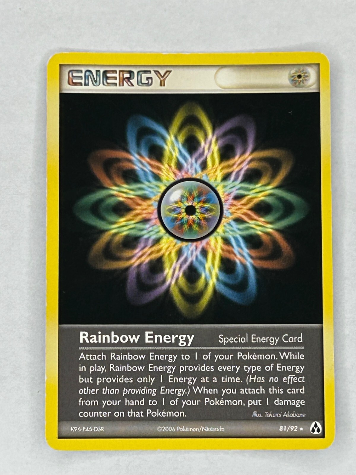 Rainbow Energy 81/92 MP 2006 EX: Legend Maker Non-holo Rare Pokémon Card
