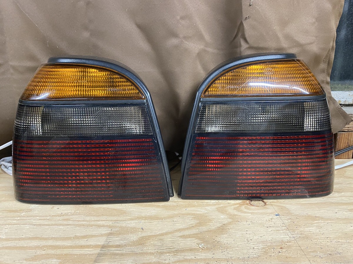 VW MK3 93-98 GOLF GTI CABRIO SMOKED HELLA TAIL LIGHTS OEM