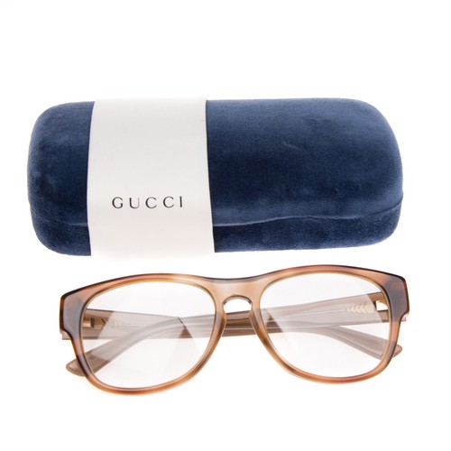 Prezzo consigliato € 245 GUCCI Buco Della Serratura A Farfalla Occhiali  Telaio Trasparente MADE IN ITALY | eBay