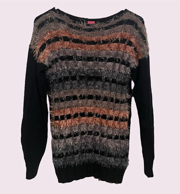Save the Queen Fuzzy Knit Sweater Size Small