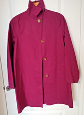 Ladies Banton Bonded Cotton Raincoat By Macintosh In Fuchsia Pink Size 38