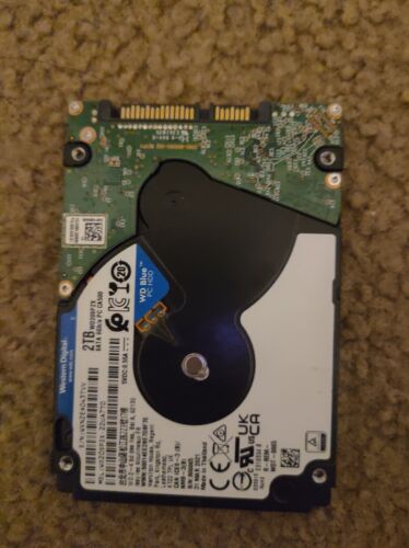 Western Digital 2TB 2.5" 128MB SATA III Hard Drive for Laptops, PS4 (WD20SPZX) - Picture 1 of 5