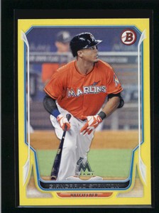 GIANCARLO-STANTON-2014-BOWMAN-YELLOW-BORDER-PARALLEL-49-99-AH1827