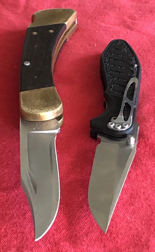 CUCHILLOS VINTAGE BUCK 110 (4 PUNTOS) Y COLT CTO-102 CON FUNDAS NEGRAS - EXCELENTES Foto 2 de 4