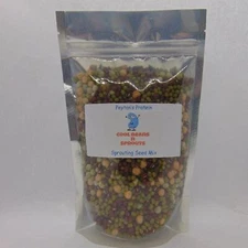 Peyton's protein mix seeds for sprouting microgreens "Cool Beans N Sprouts".