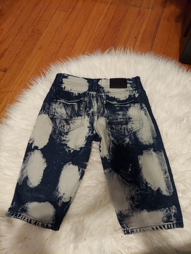 Kroix Jean Shorts Boys Size Large 16 Ripped Destroyed Denim Bleached Distressed - Picture 6 of 6