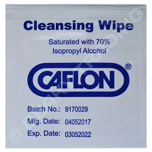 Genuine CAFLON Cleaning Wipe Pre Ear Piercing Hygene [Choose How Many Needed]