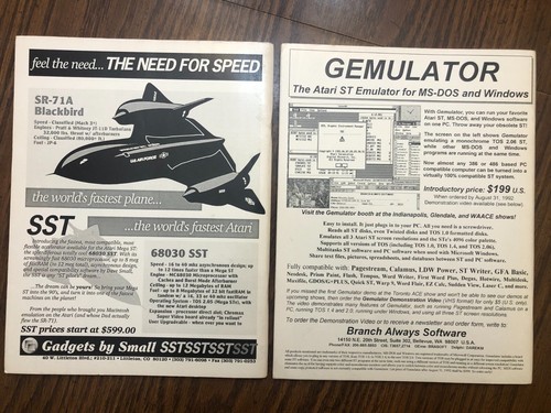 Lot (9) Various Early 1990's "Current Notes" World Of Atari Computer Magazine - Picture 7 of 11