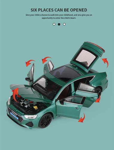 1:24 Audi RS7 Coupe Alloy Car Model Diecast Sports Gift Fast Free Shipping New - Picture 3 of 11