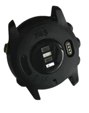 Back Case For Garmin Watch Forerunner 745 Black Repair Bottom Cover