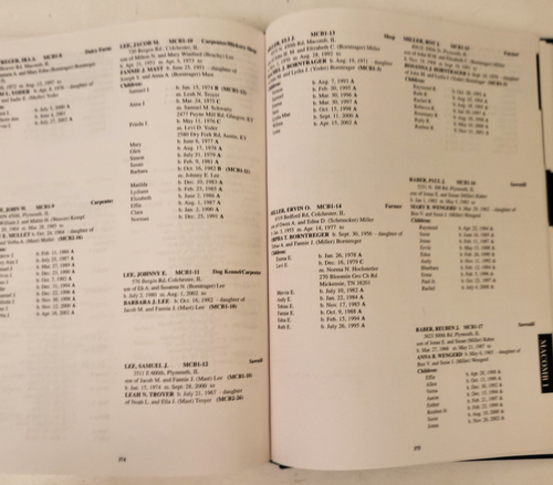 2003 Illinois Amish Directory - History People Genealogy Reference Book - Rare! - Picture 16 of 18
