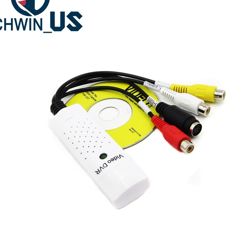 USB 2.0 Video Audio VHS RCA to DVD Grabber Capture Card Adapter For WIN7/8/10/XP