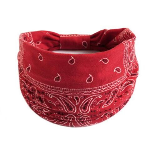 Bandanna breites Sport Yoga Stirnband Stretch Haarband elastisches Haarband Turban - Bild 15 von 20