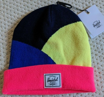 neon pink herschel beanie