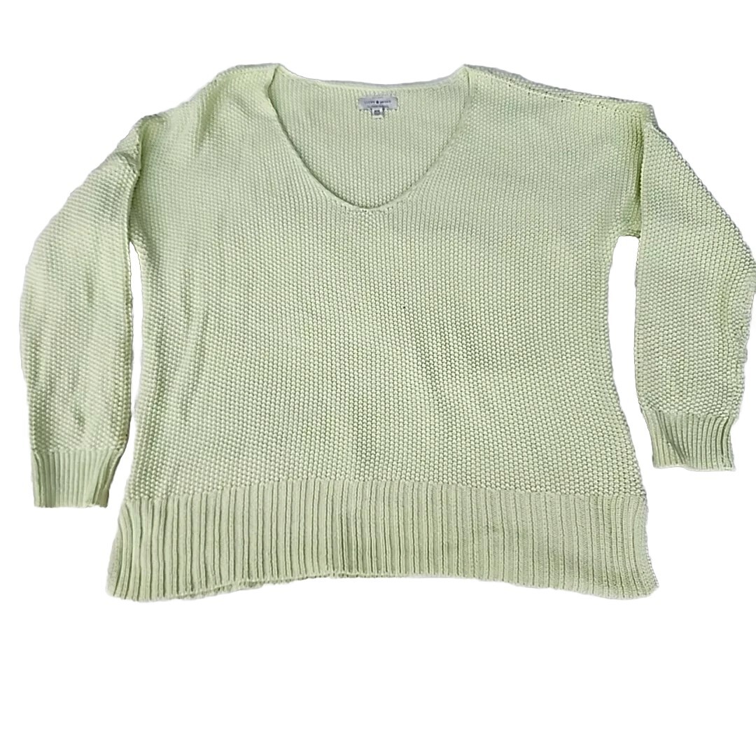 Lucky Strike Chunky Knit Pastel Green Cotton Blend Spring/Summer 