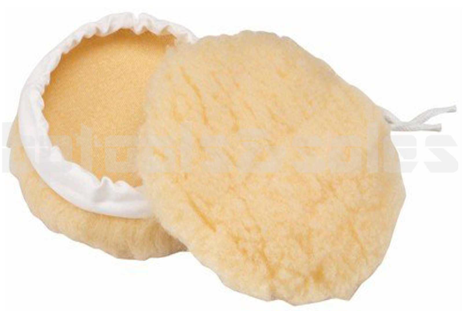 Lot of 5 - 7" Wool Buffing Wheel Pad Polishing Bonnet Tie On for Car Polisher
