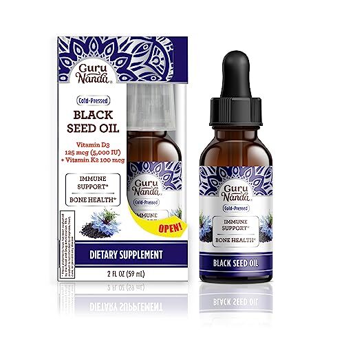 GuruNanda Black Seed Oil Cold-Pressed Nigella Sativa