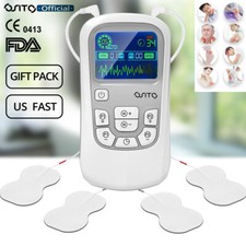 Rechargeable TENS Unit Muscle Stimulator Dual Channel Electronic Body Massager