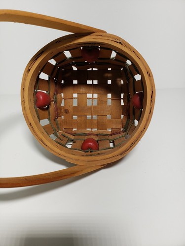 2 cestas de manzana con diseño de manzana de madera 1 cesta de almacenamiento de frutas y 1 cesta de pan - Imagen 15 de 21