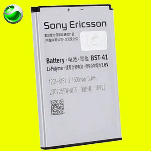 ORIGINAL SONY ERICSSON BST-41 AKKU Xperia X1 X2 X10 M1i Play Aspen R800i - NEU