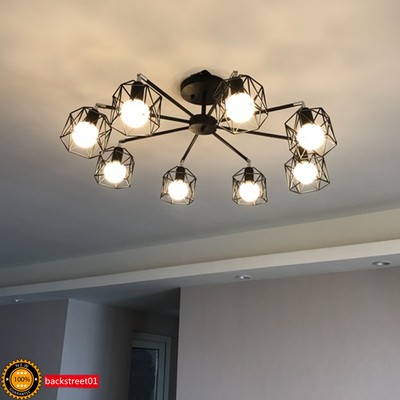 Modern 3 8 Led Bulbs Iron Ceiling Lights Pendant Lamps Chandelier