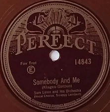 POP 78 HEAR Sam Lanin SOMEBODY AND ME - Lucky Devils WITH YOU 1930s Perfect VG