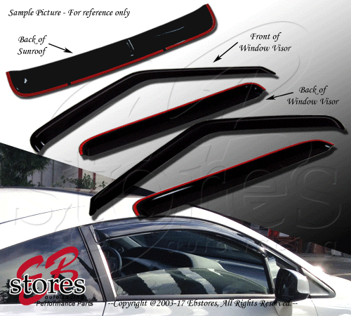 Vent Shade Outside Mount Window Visor Sunroof Type2 5pcs Combo Ford Taurus 10-16 - Bild 1 von 4