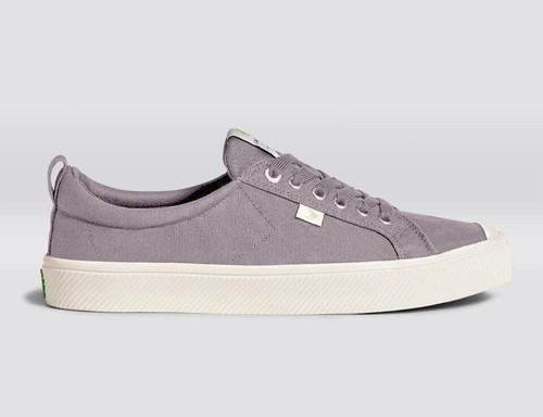 Cariuma OCA Low Sneakers Women 9 /Men 7.5 Mystic Gray Canvas Skater Shoes NIB